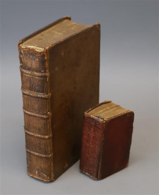 [Church of England] - The Book of Common Prayer, 16mo, original red morocco, Clarendon Press, Oxford 1781, bound with A New Version